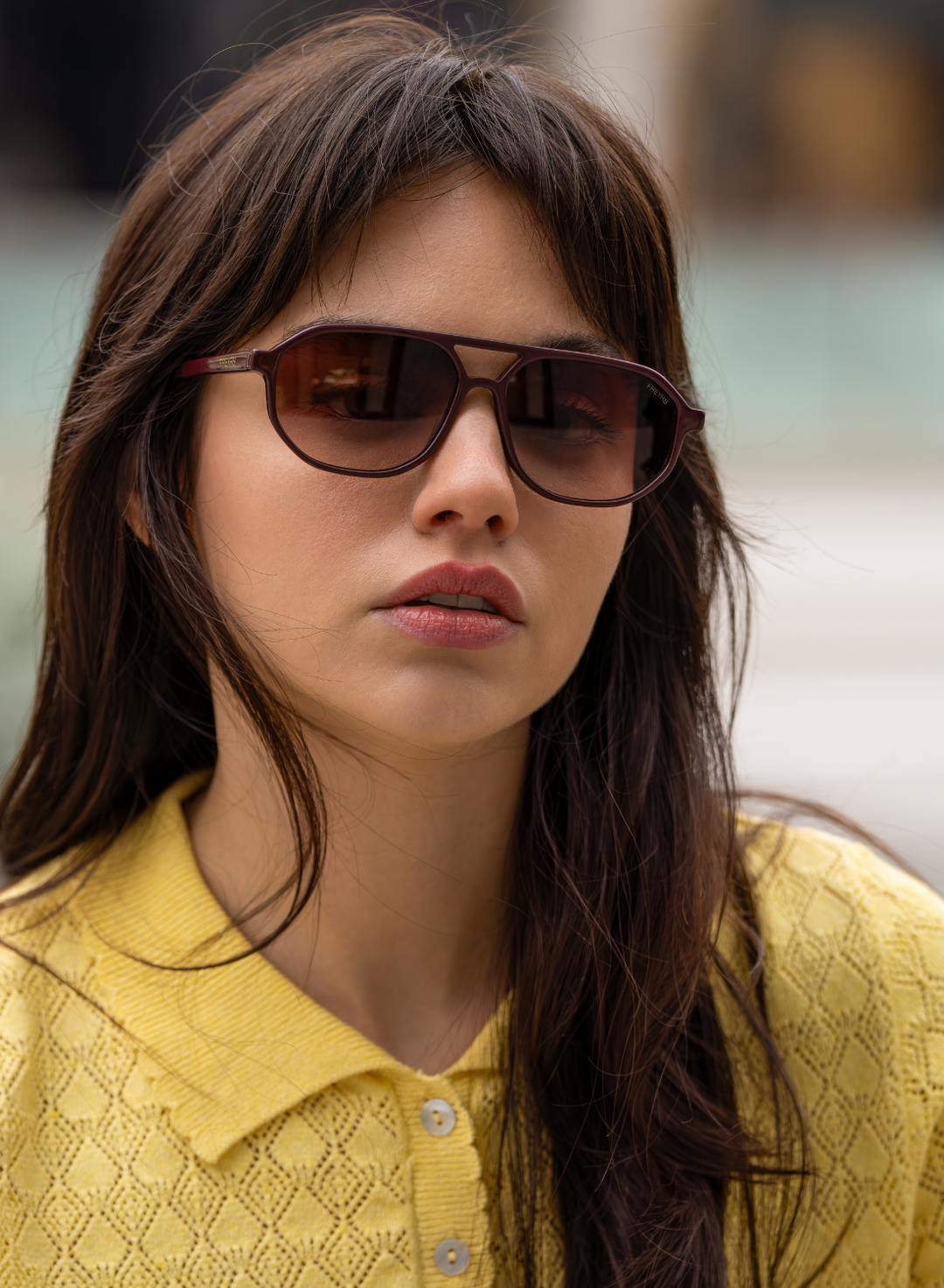 FREYRS Eyewear - Fenix Acetate Unisex Aviator Sunglasses : Chocolate