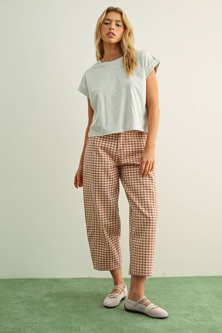 Crystal Cuffed Sleeve Tee