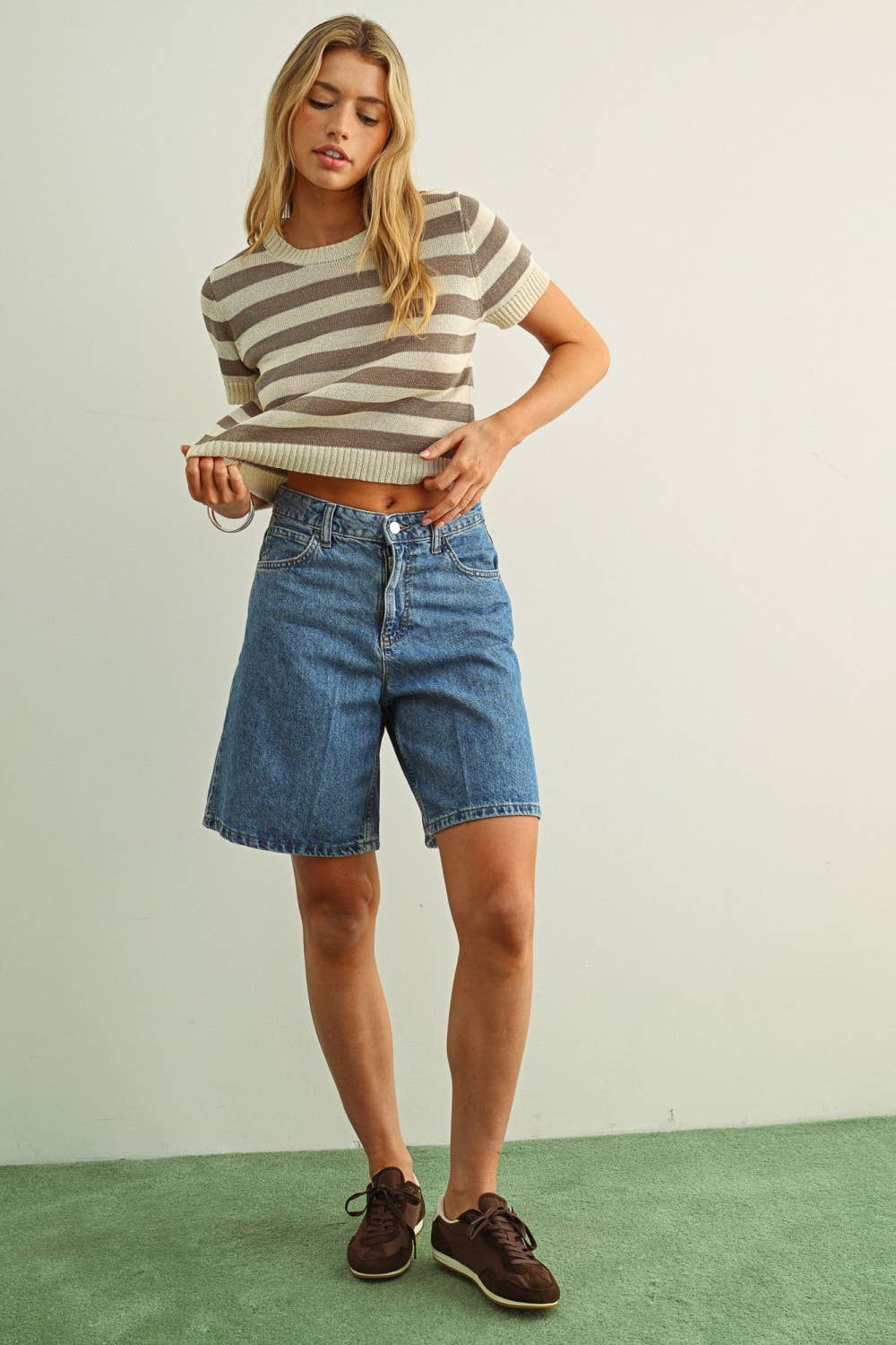 Peyton Knit Short Sleeve Sweater
