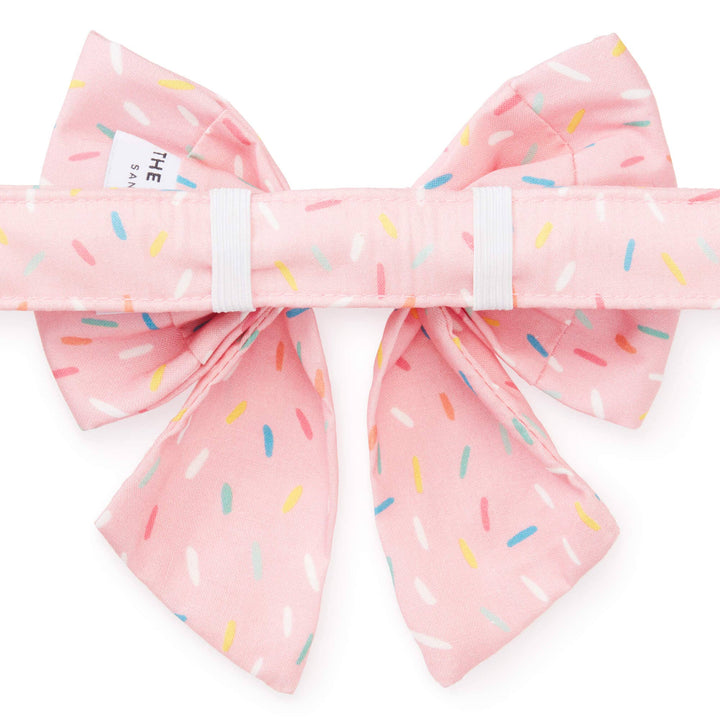 Sprinkles Birthday Lady Dog Bow