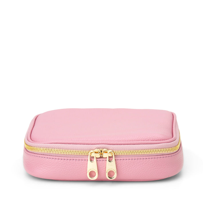 Isabella Leather Jewelry Case  - Rose