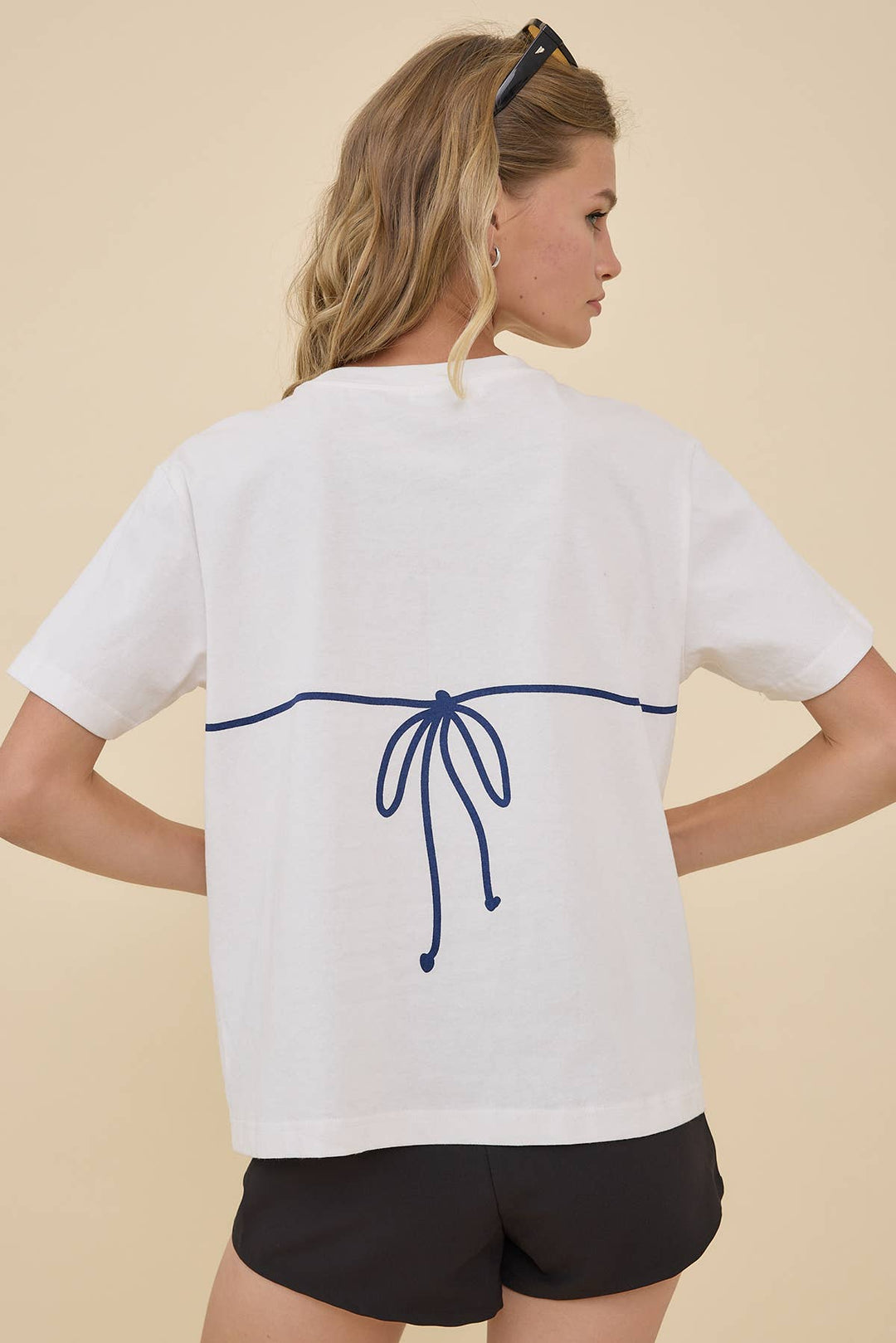 Caviar Bead Polka Dot Bikini Tee