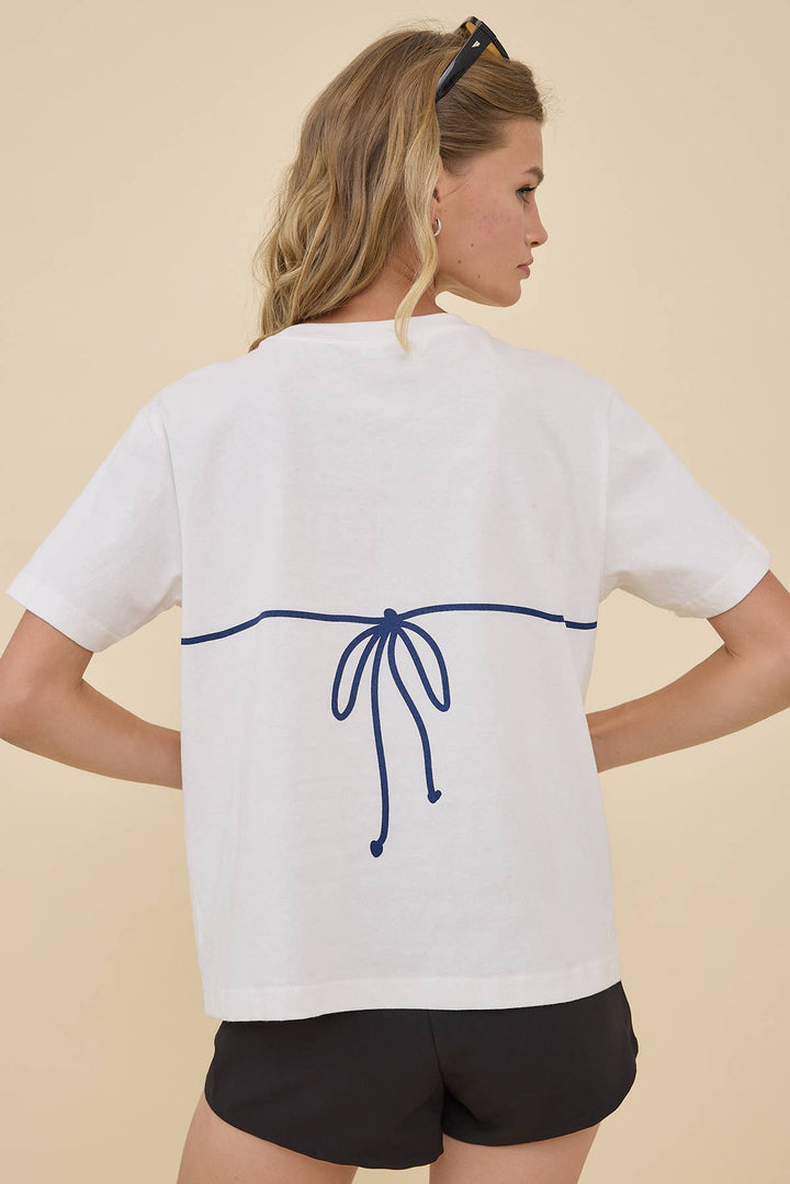Caviar Bead Polka Dot Bikini Tee