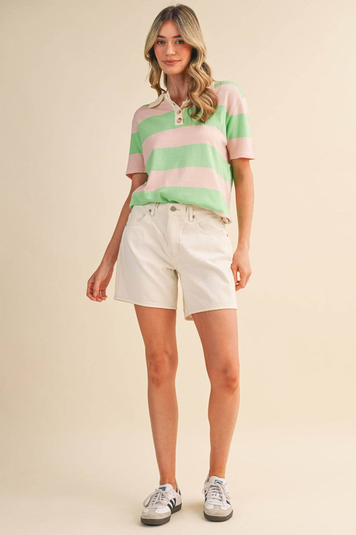 Rachel Knit Polo Short Sleeve