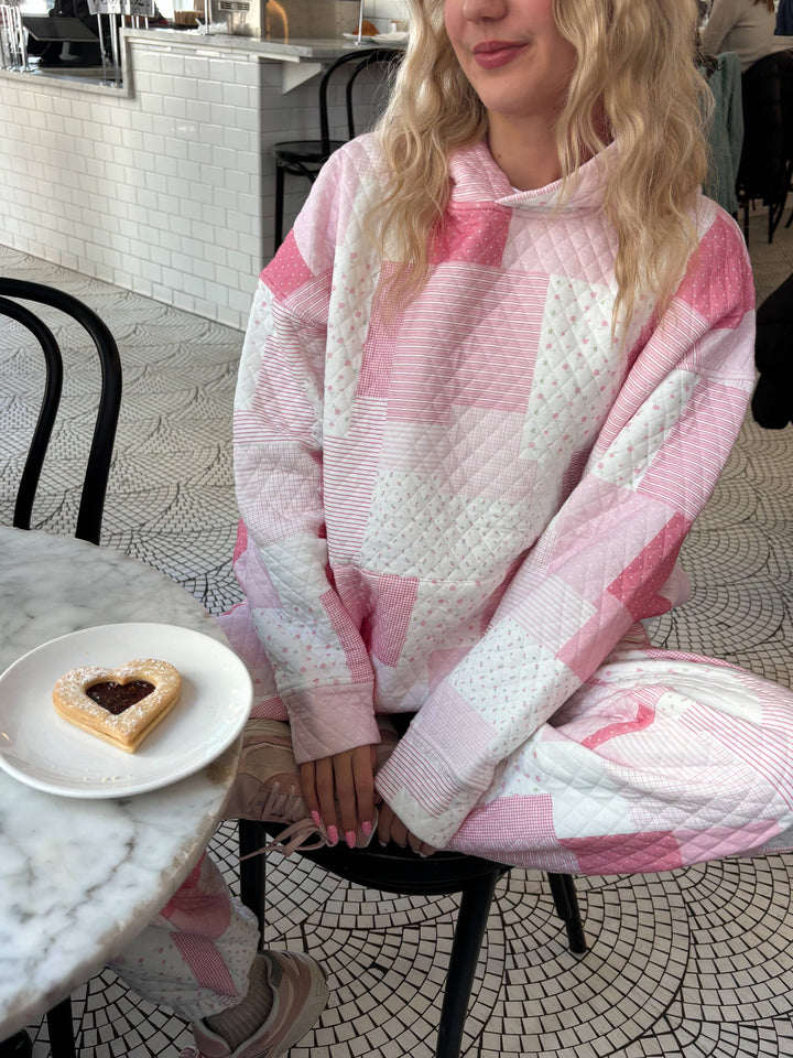 Quilted Margo Patchwork Hoodie