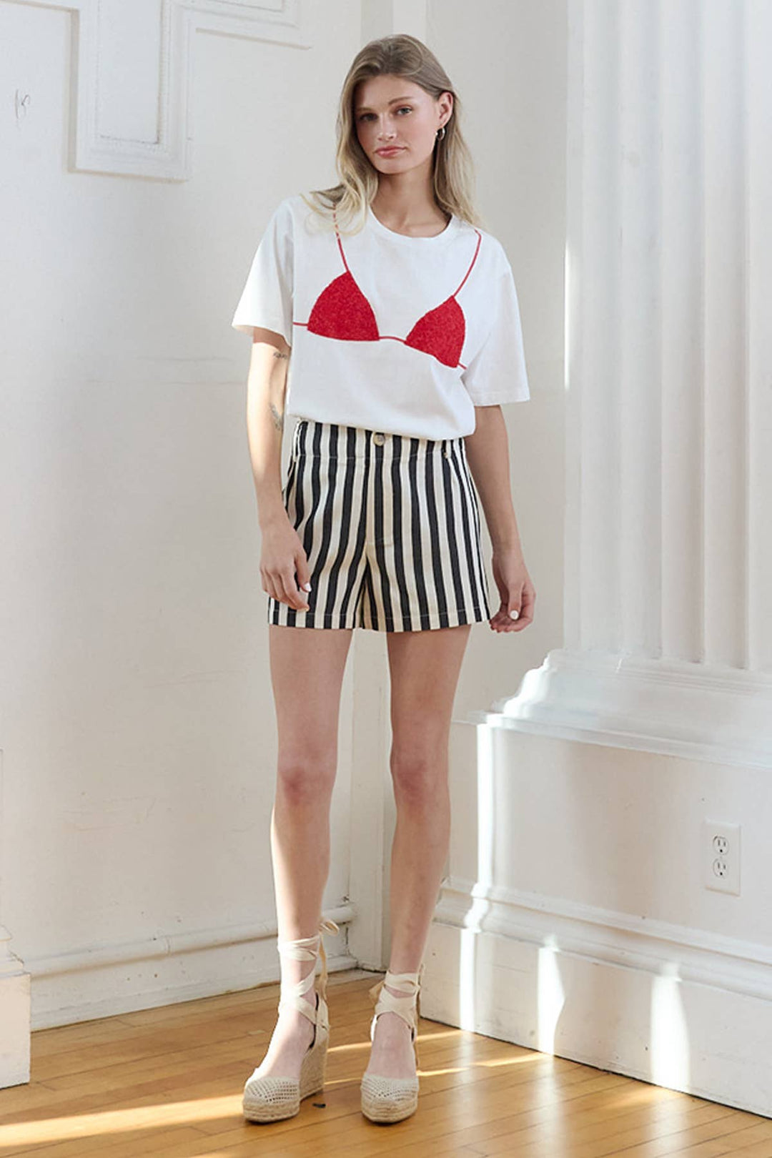 Caviar Beaded Bikini Tee