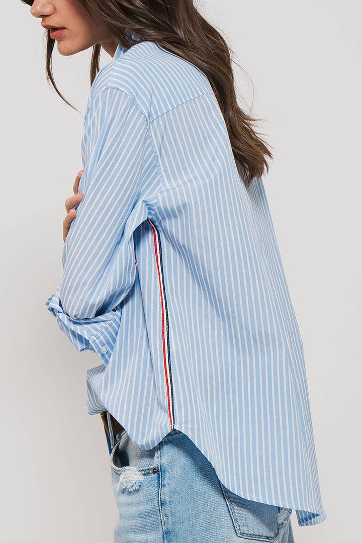 Oxford Twill Tape Detail Shirt