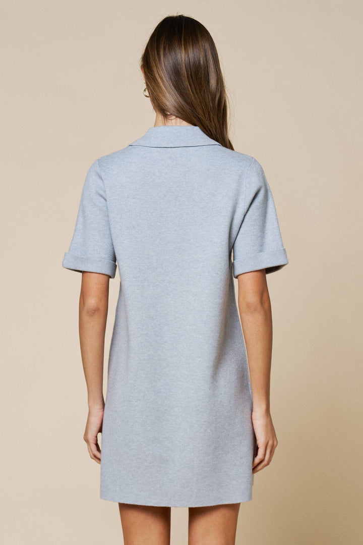 Audrey Short Sleeve Sweater Dress