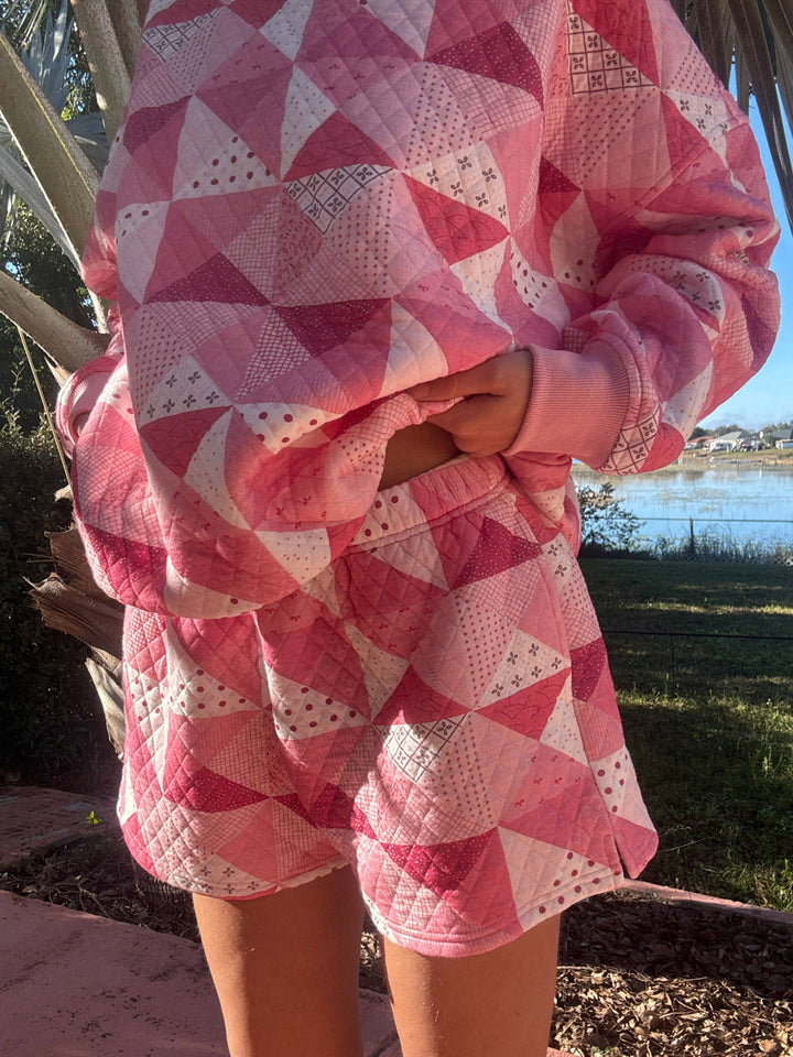 Quilted Gemma Patchwork Shorts