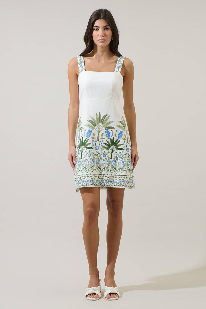 Bali Floral Mini Dress: