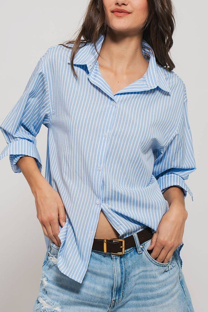 Oxford Twill Tape Detail Shirt