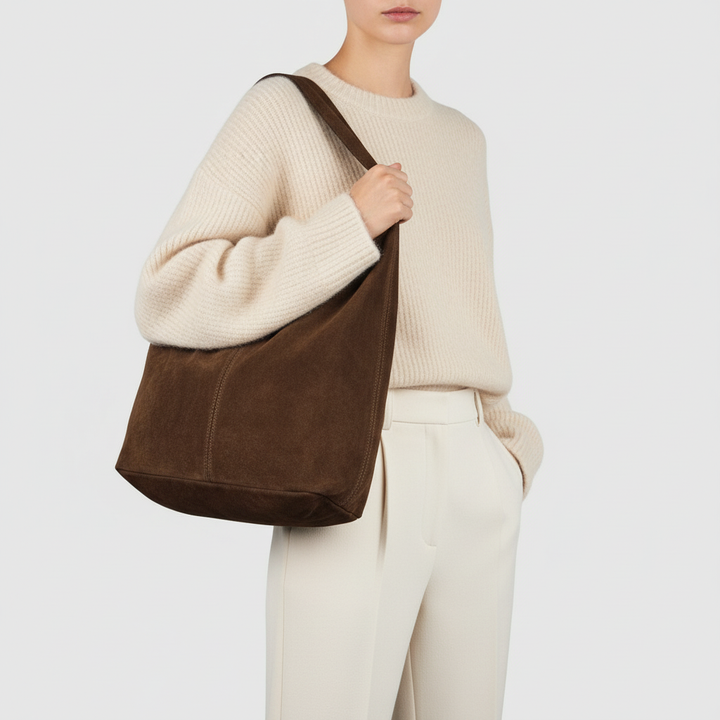 Violate Italian Genuine Suede Hobo