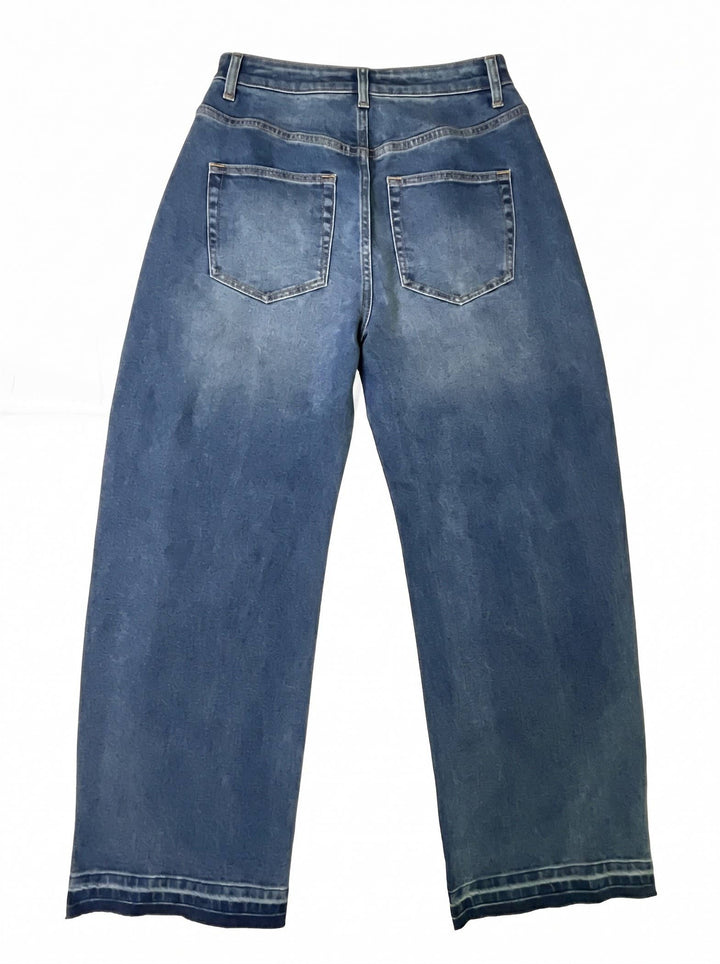 Darby Barrel Leg Denim - Vintage Wash