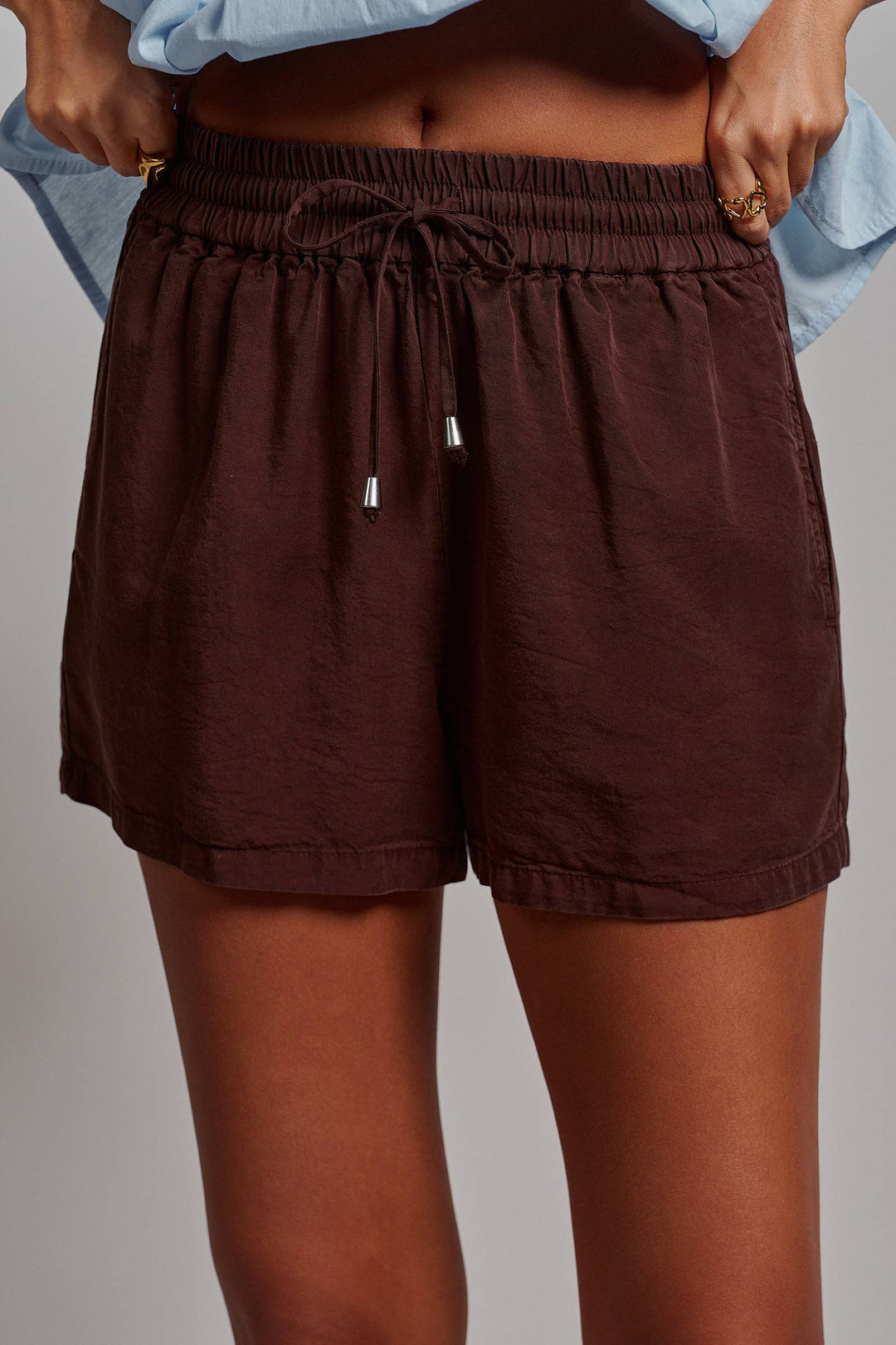 Buoy Chambray Drawstring Shorts
