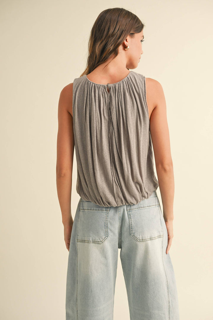 Langley Pleated Bubble Top