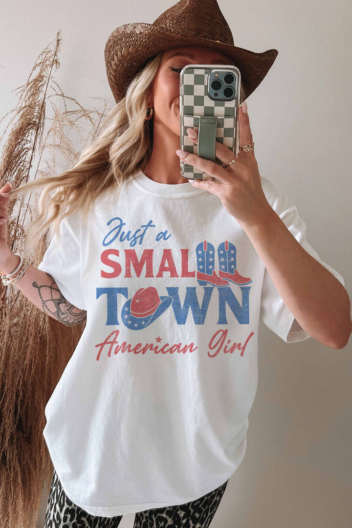 Small Town American Girl Oversized Tee