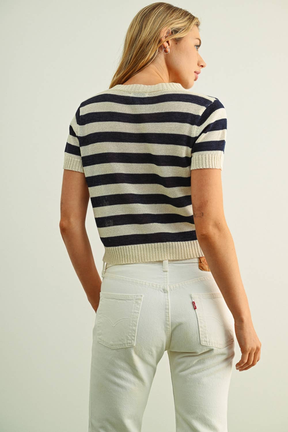 Peyton Knit Short Sleeve Sweater