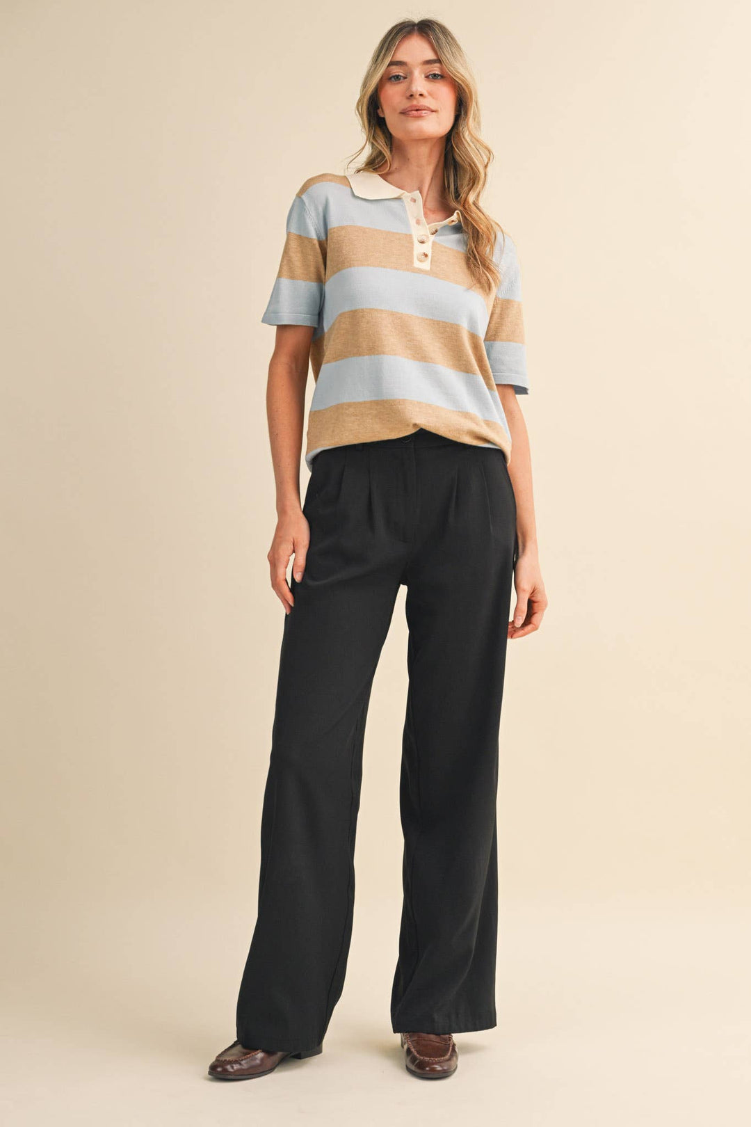 Rachel Knit Polo Short Sleeve