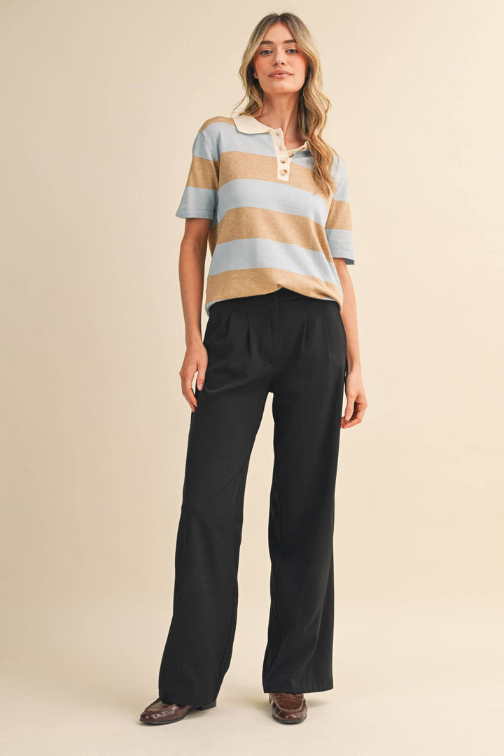 Rachel Knit Polo Short Sleeve