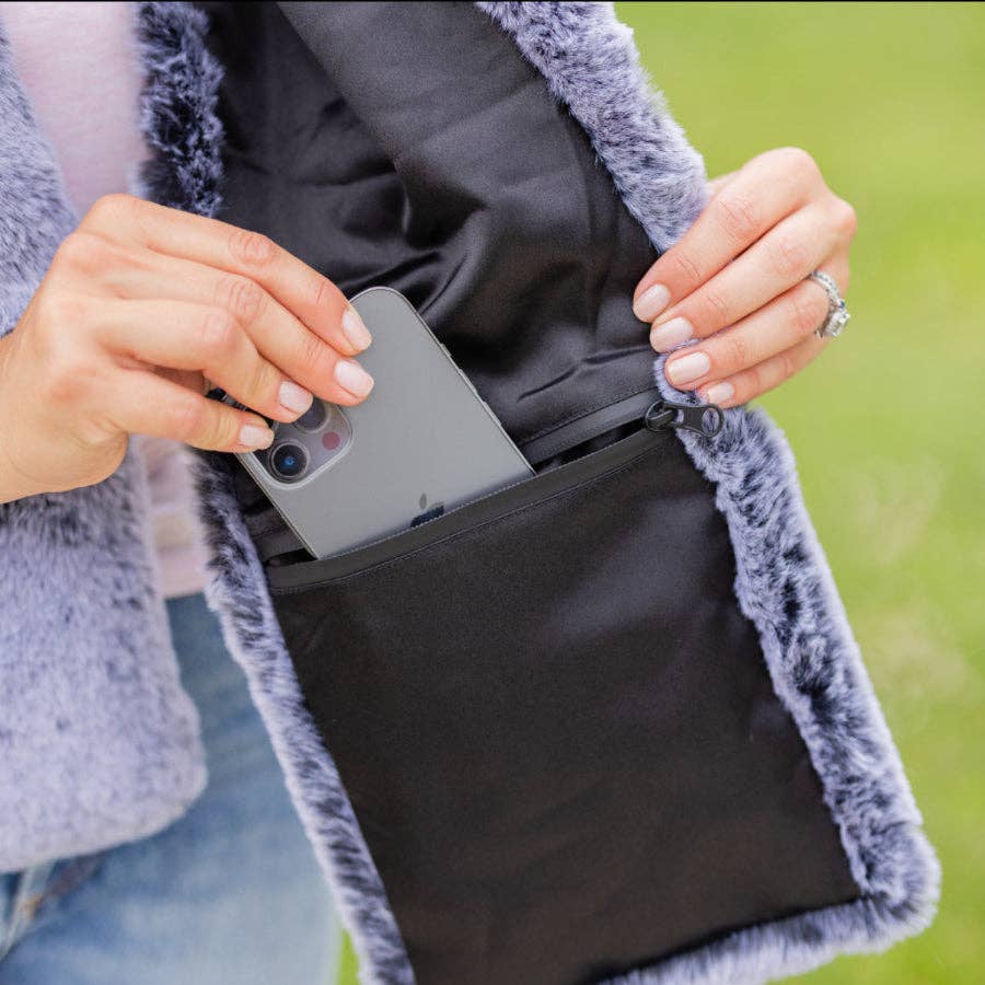 Camelia Fur Wrap Scarf