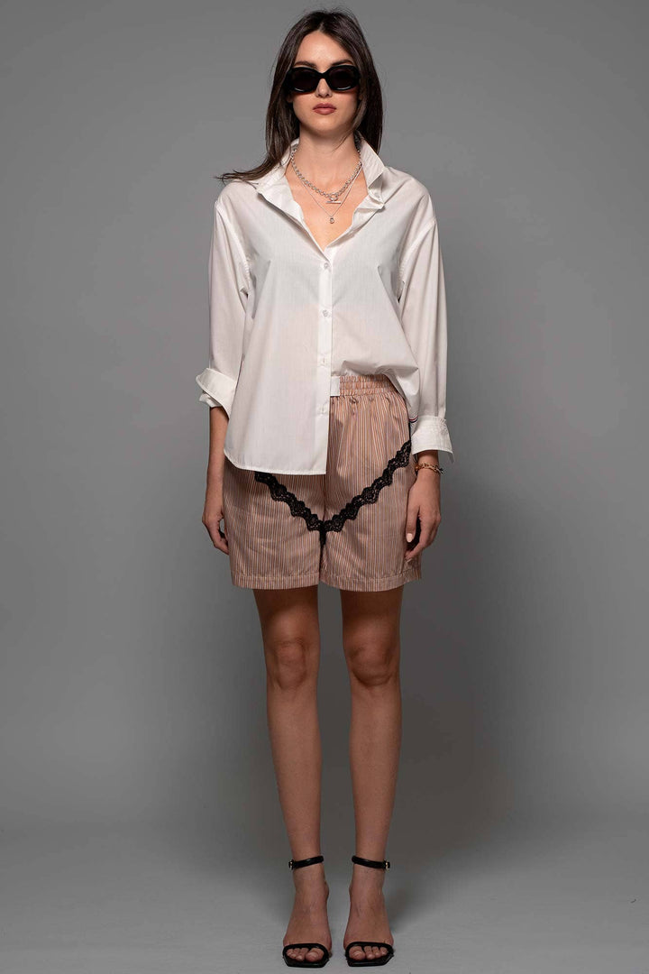 Oxford Twill Tape Detail Shirt