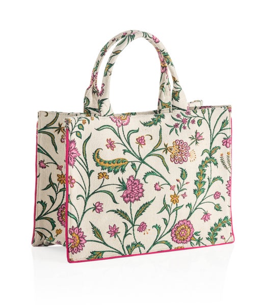 Fran Tote - Ivory Floral