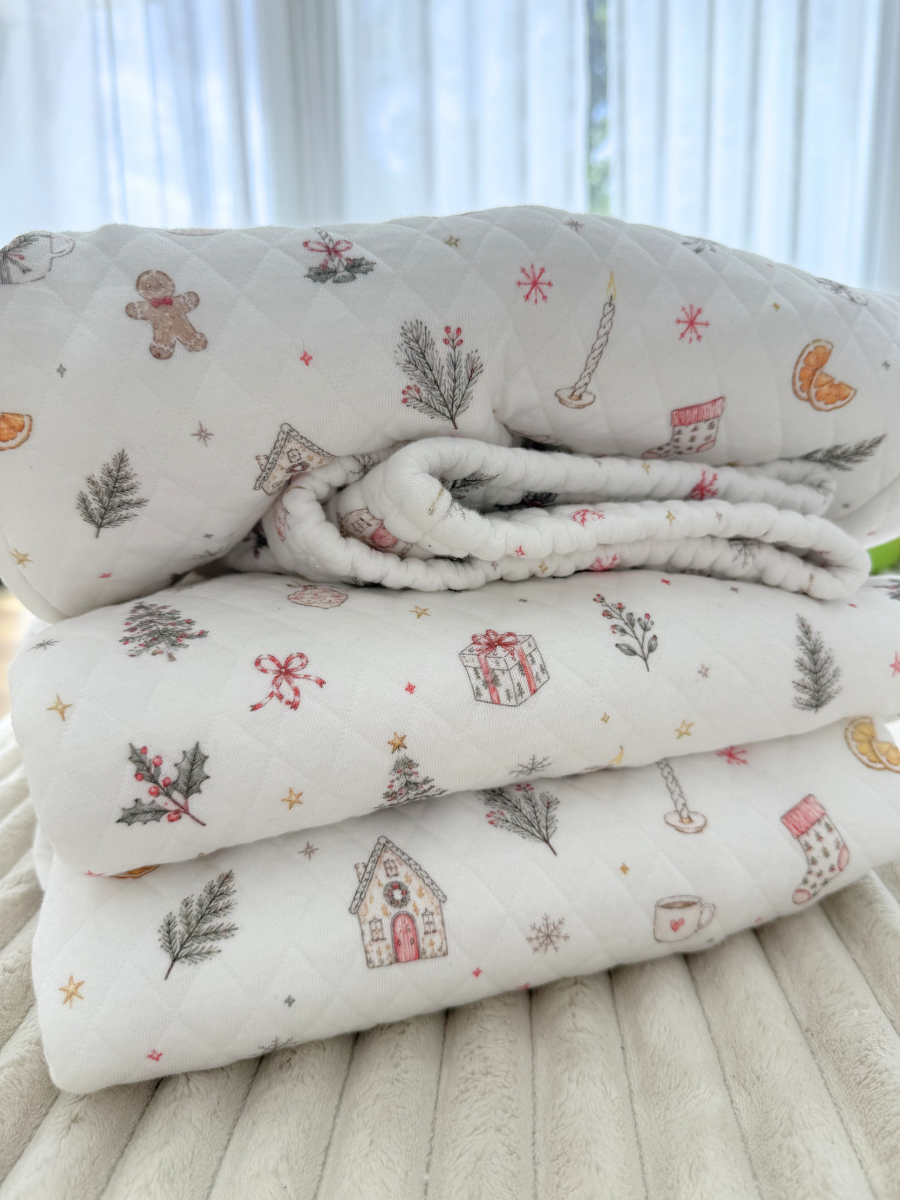 A Cottage Christmas Quilted Shorts