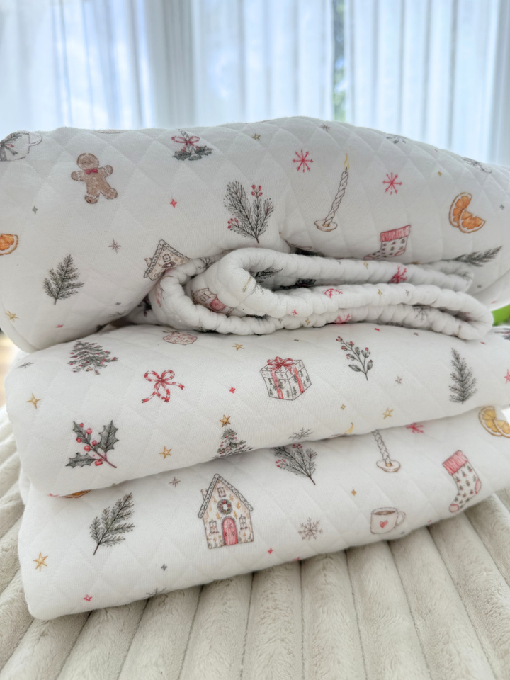 A Cottage Christmas Quilted Shorts