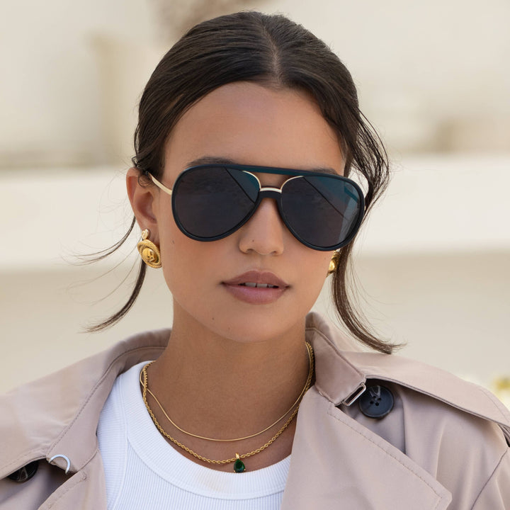 FREYRS Eyewear - Shay (NEW) Unisex Aviator Sunglasses : Black