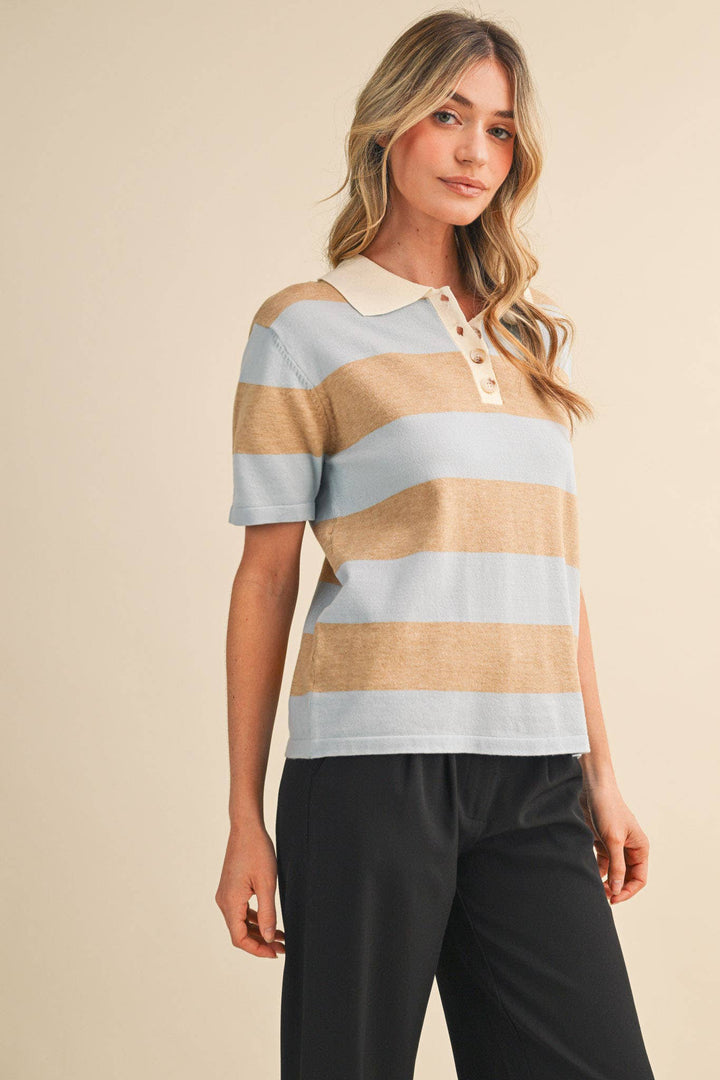 Rachel Knit Polo Short Sleeve