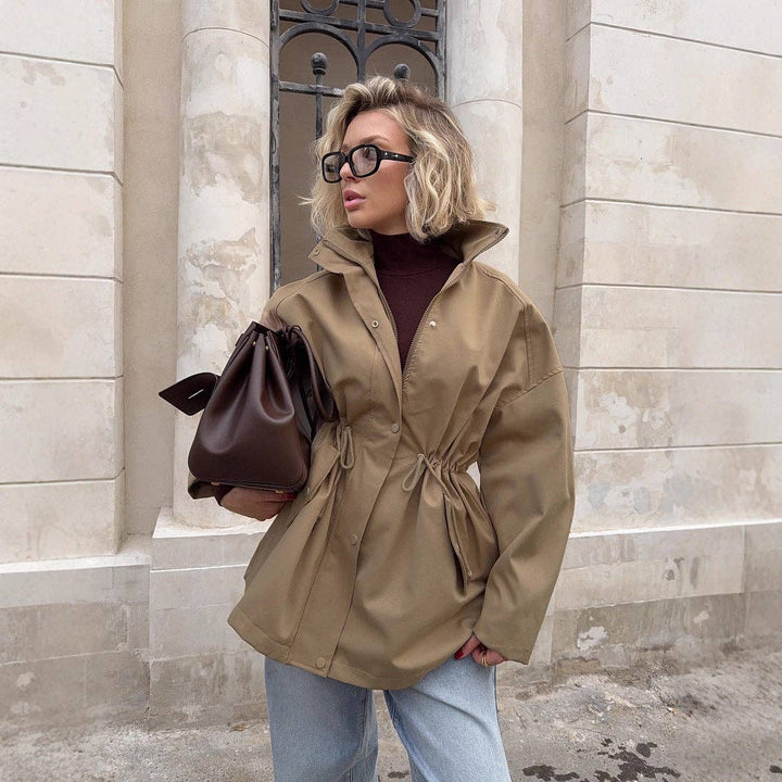 Cinch Cotton Trench Jacket