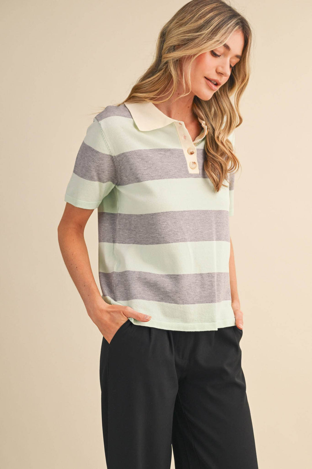 Rachel Knit Polo Short Sleeve