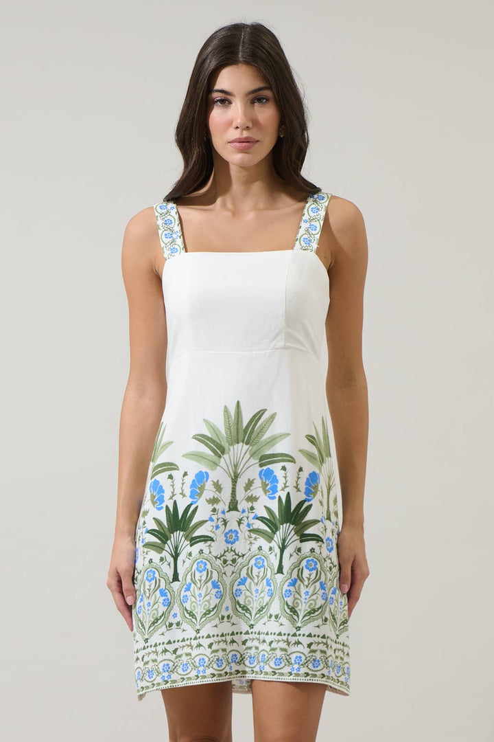 Bali Floral Mini Dress: