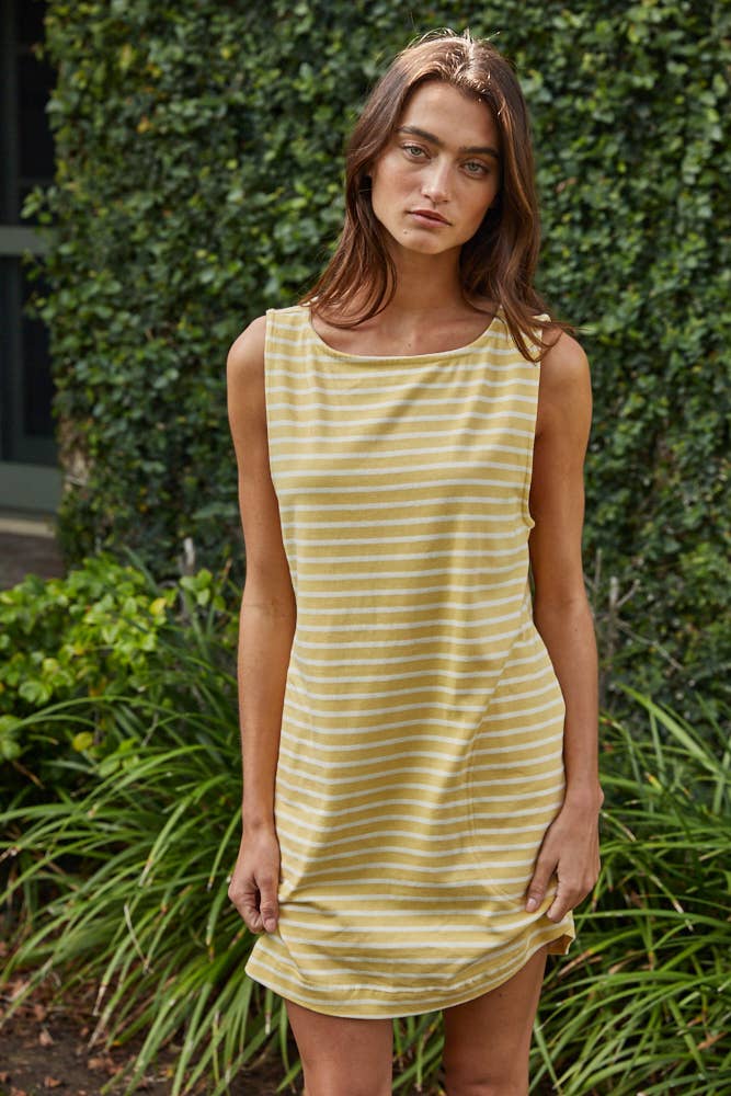 Kelley Knit Cotton Striped Dress