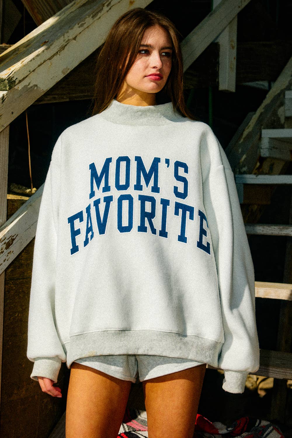 Favorite Reversible Mockneck Sweatshirt