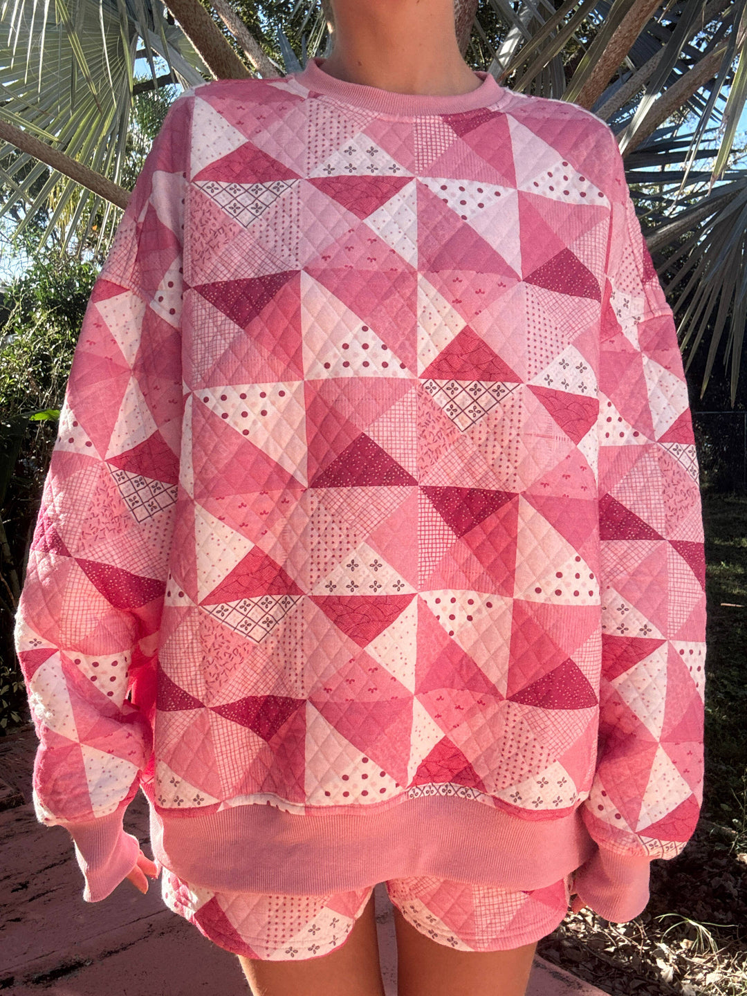 Quilted Gemma Patchwork Sweatshirt