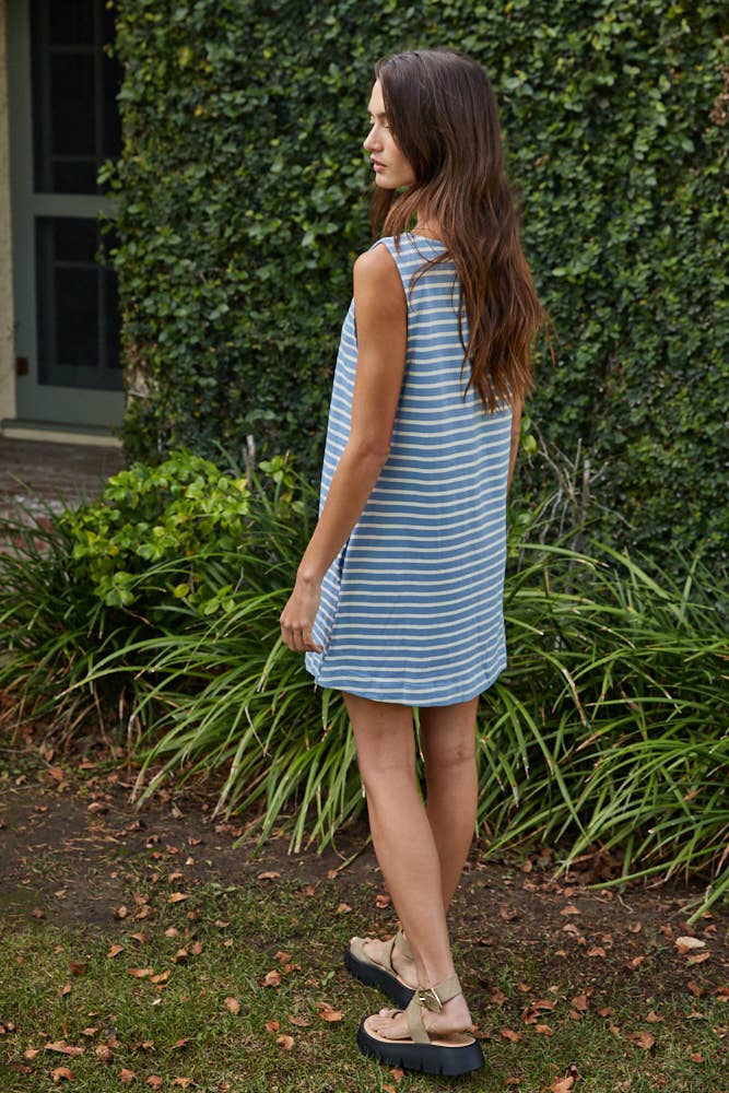 Kelley Knit Cotton Striped Dress
