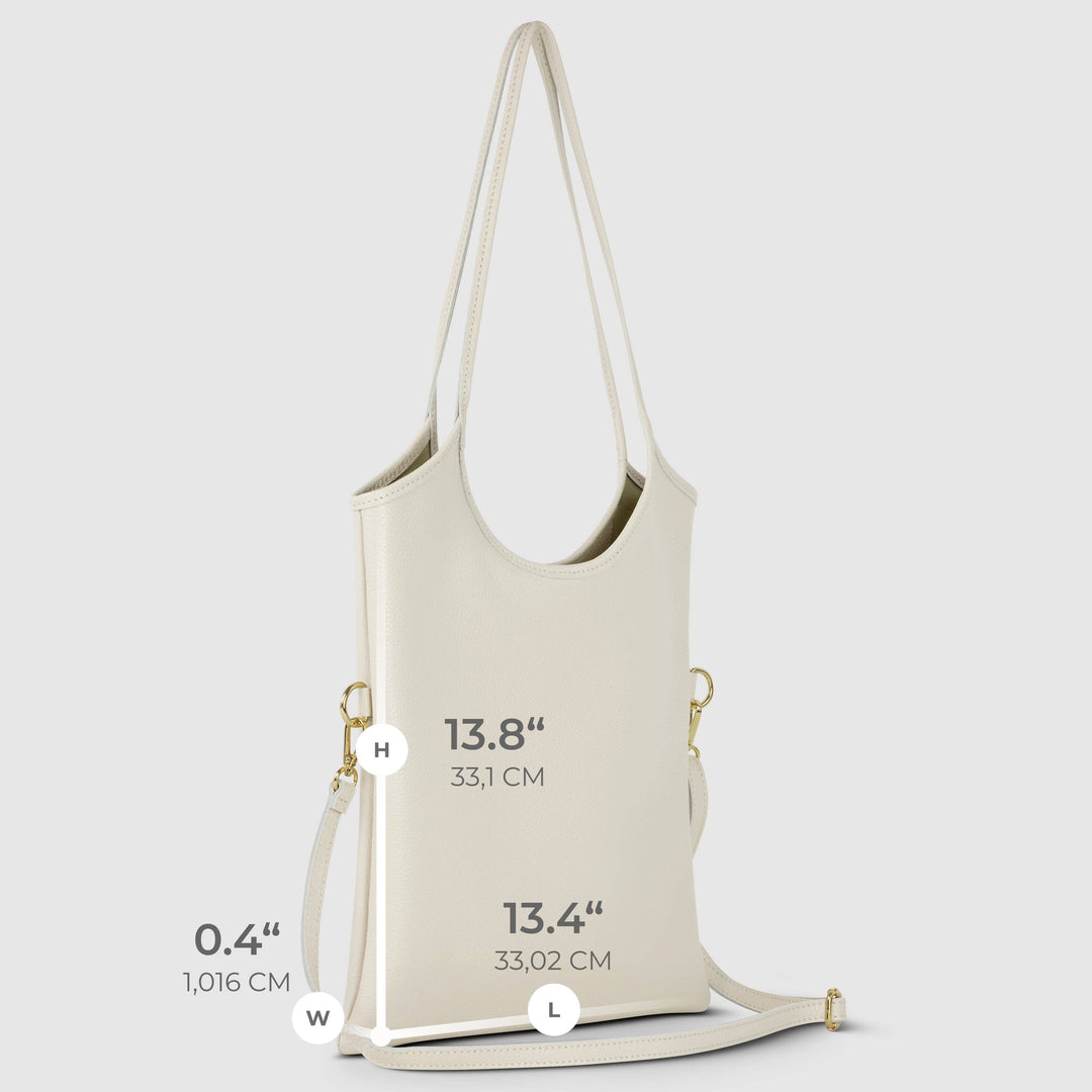 Poppy Italian Genuine Calf Leather Tote