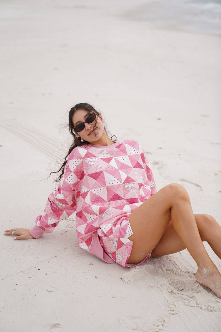 Quilted Gemma Patchwork Sweatshirt