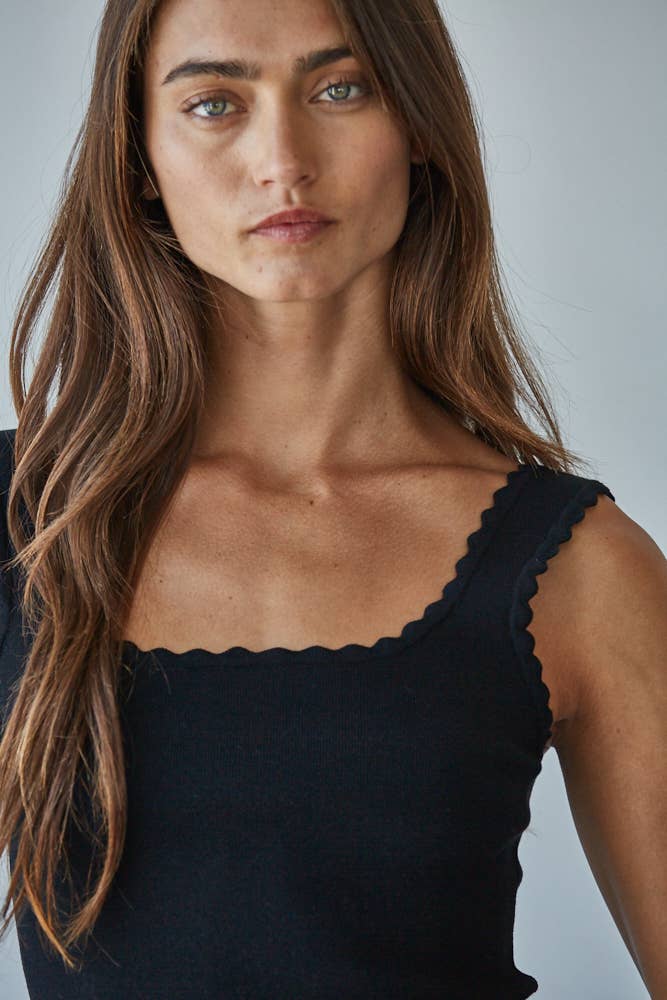 Gretchen Scoop Neck Sweater Tank