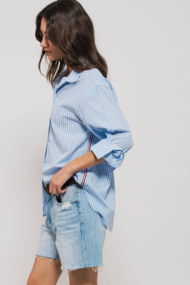 Oxford Twill Tape Detail Shirt