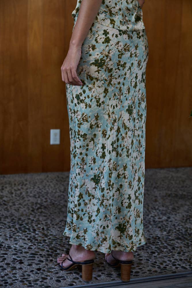 Pacey Floral Midi Skirt