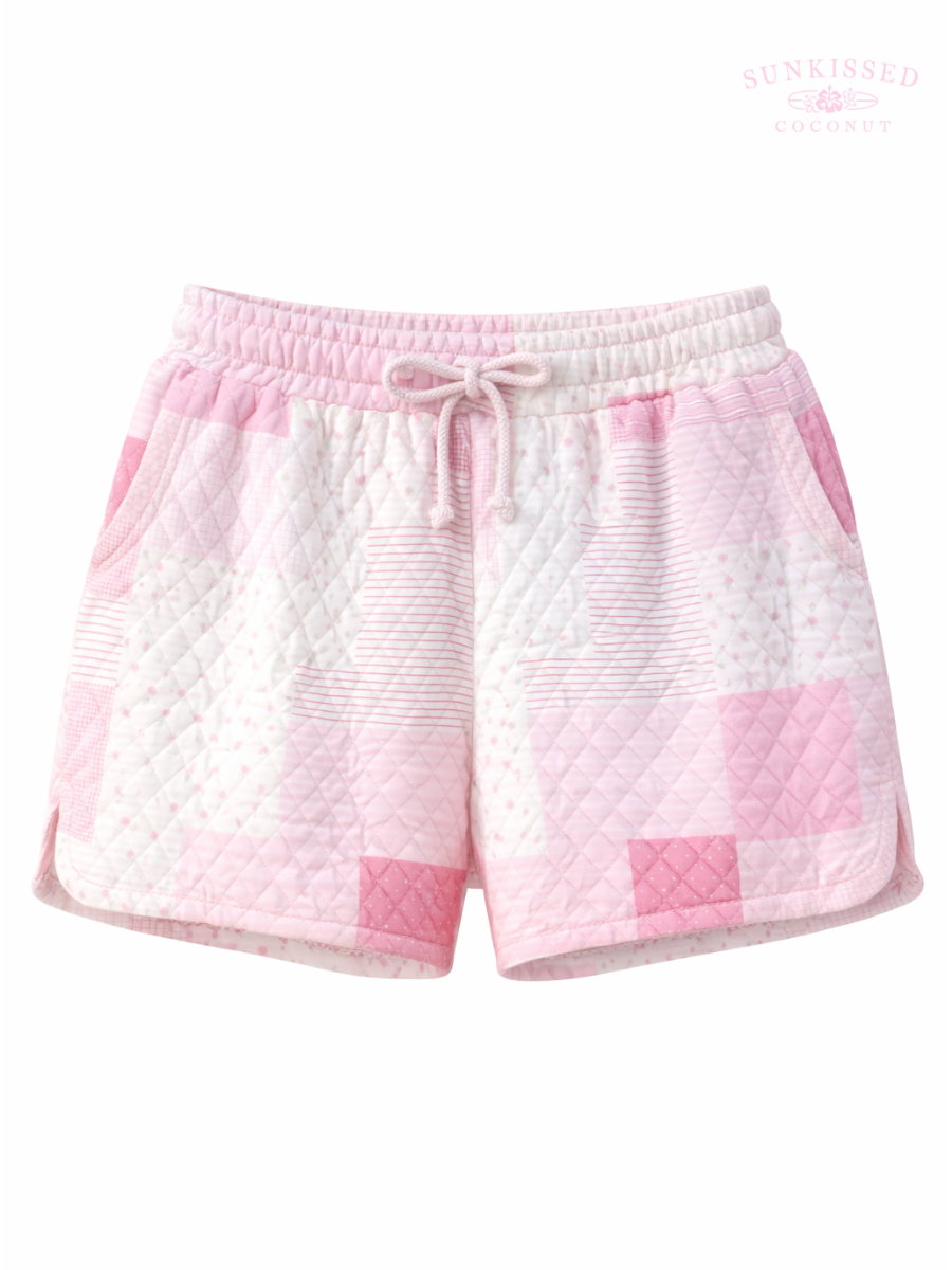 Quilted Margo Patchwork Shorts