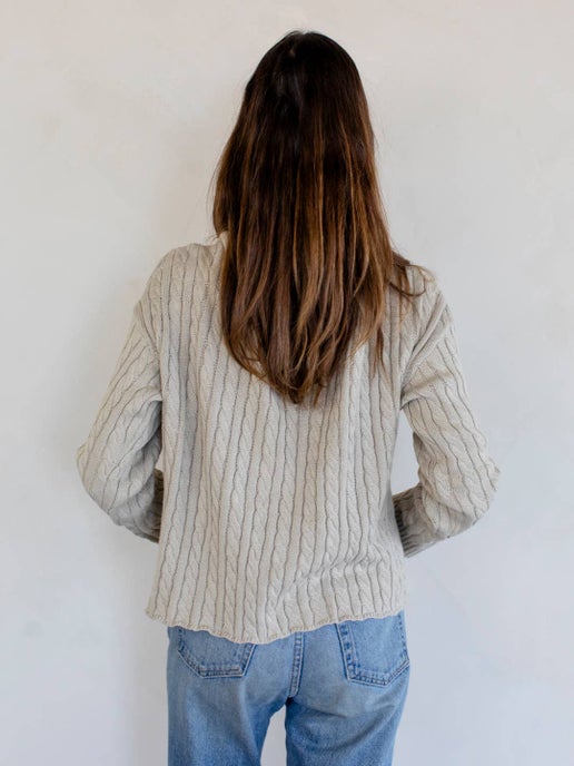 Casey Sweater Cable Knit Cotton