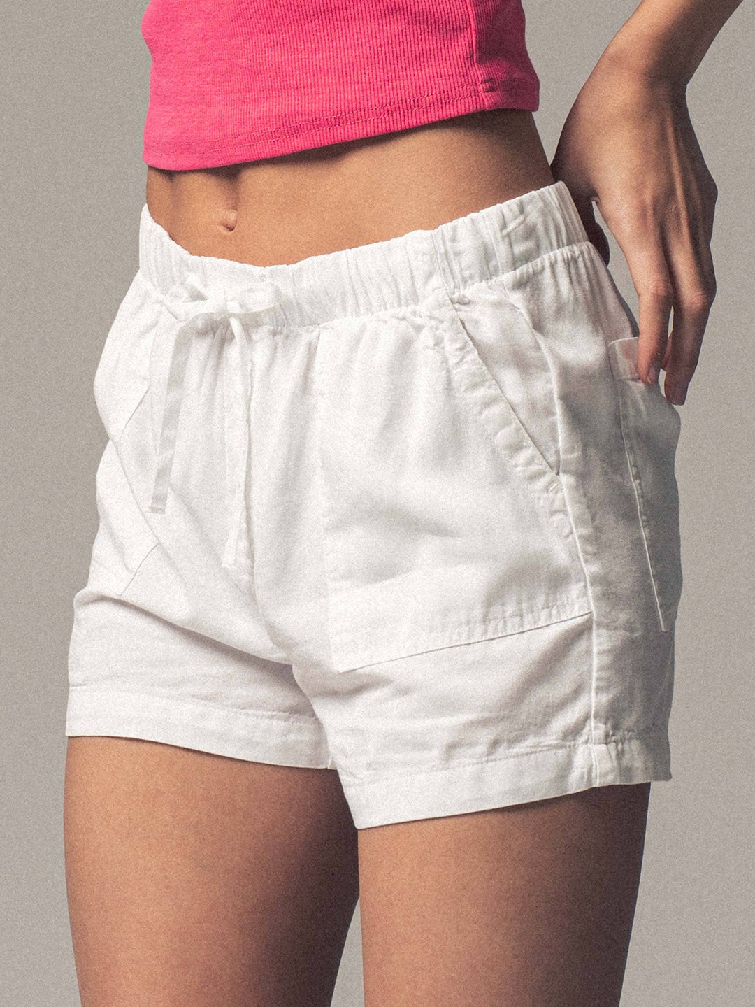 Randi Tencel Patch Pocket Shorts