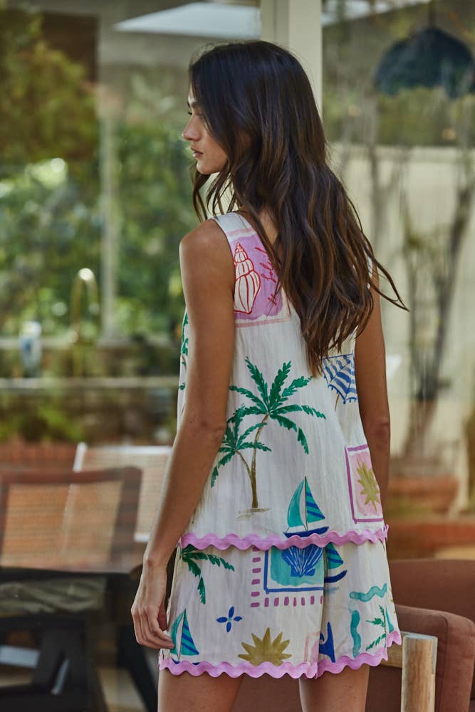 Palm Springs Sleeveless Top