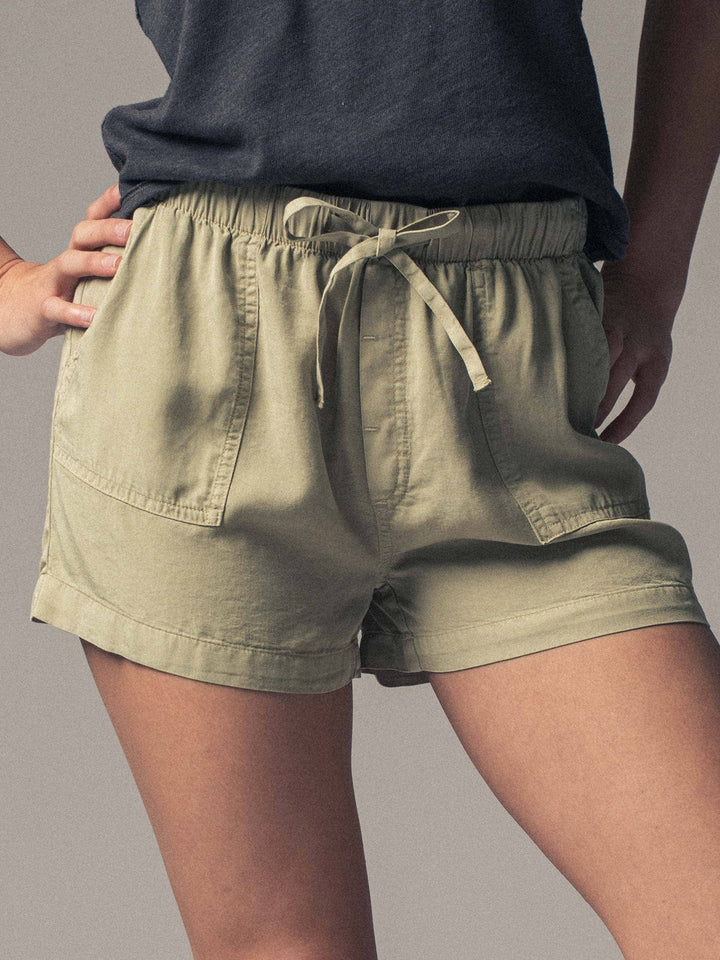 Randi Tencel Patch Pocket Shorts