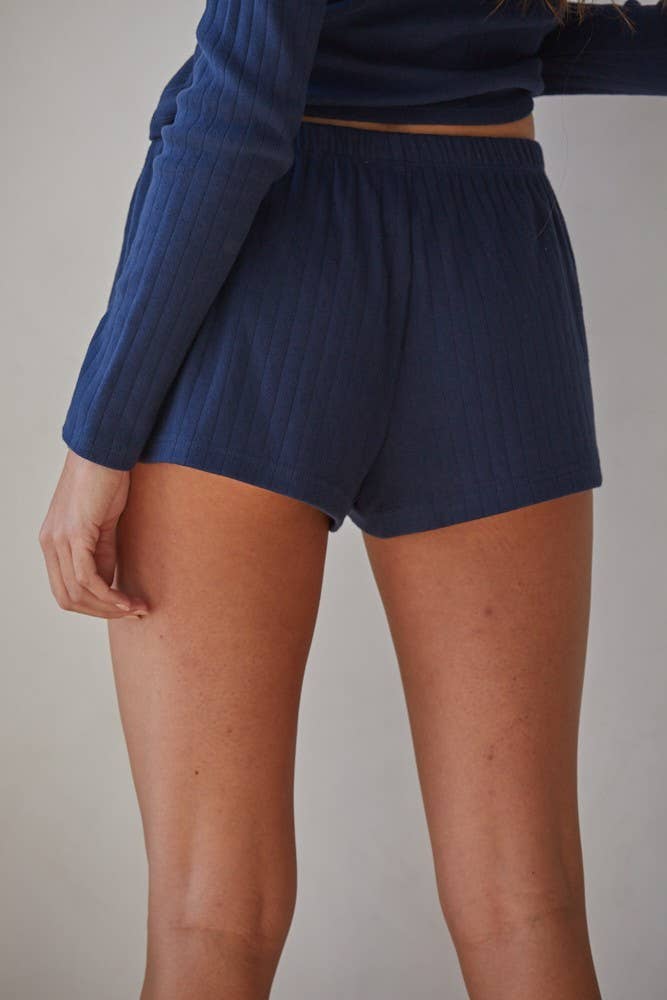 Mona Pointelle Ribbed Shorts