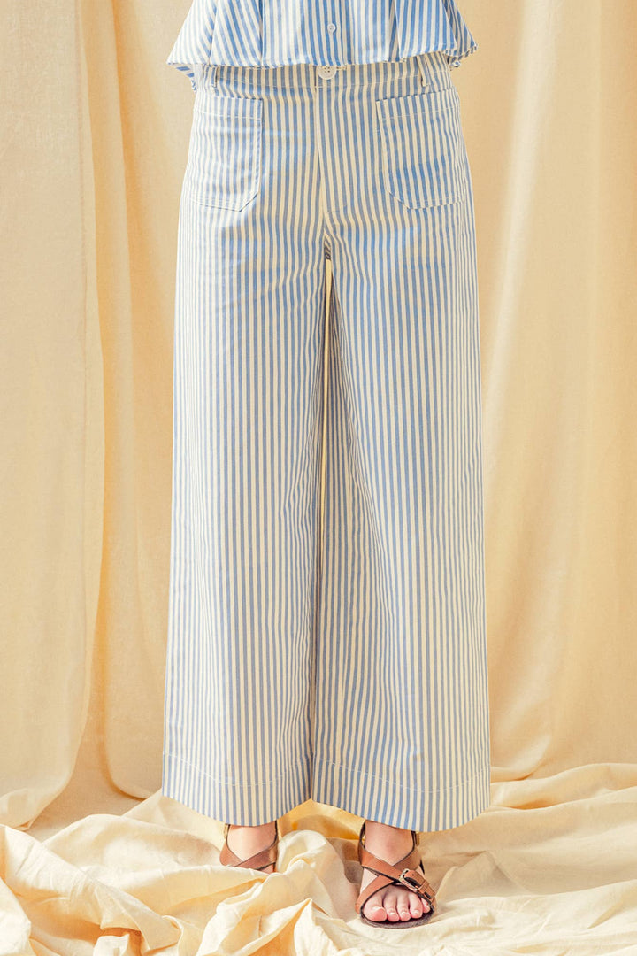 Alfresco Stripe Cropped Pant