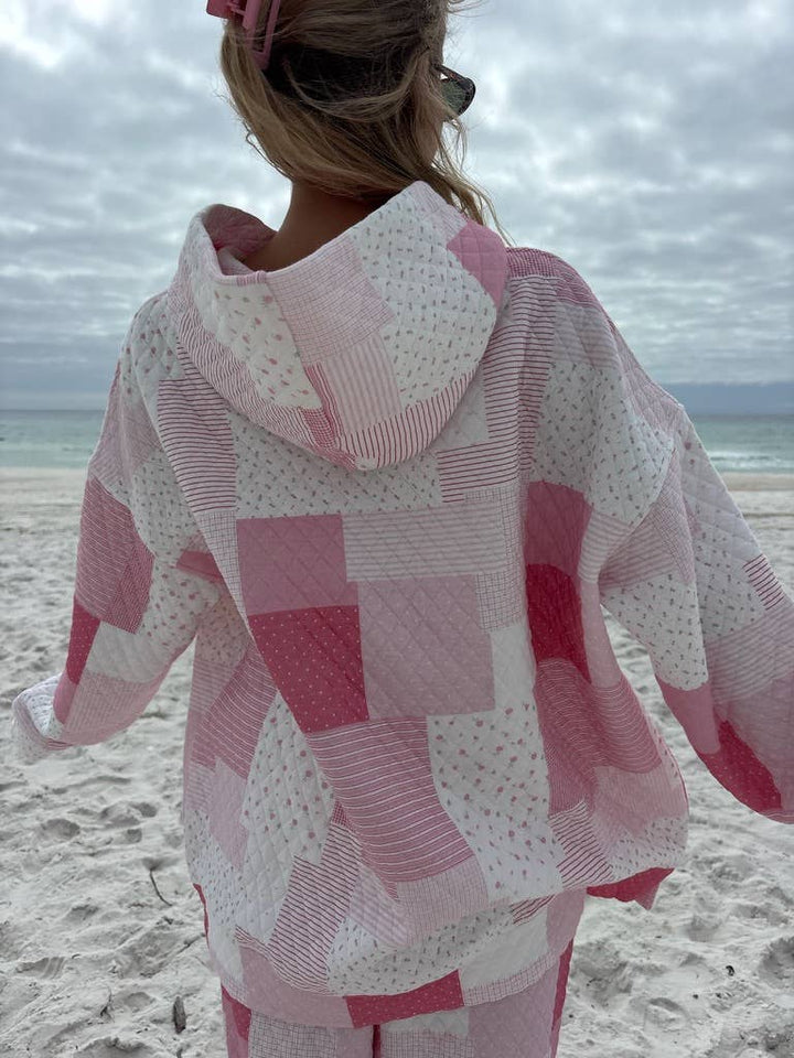Quilted Margo Patchwork Hoodie